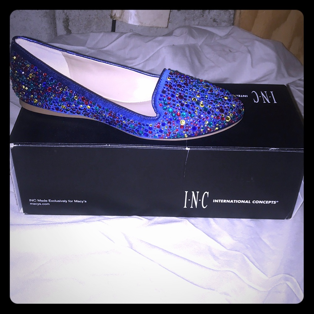 INC Cobolt Blue flats